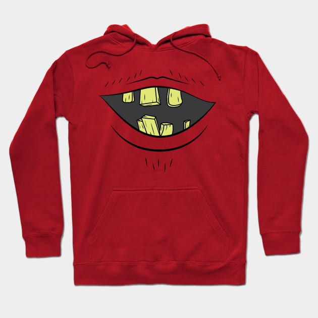 Busted Monster Mouth Hoodie by Oswaldland